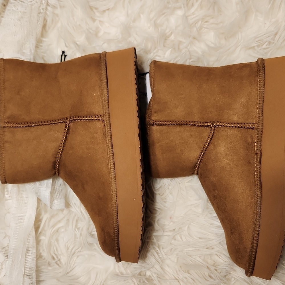 **PLATFORM ***ARIZONA RUTHIE STYLE BOOTS IN COGNAC. SIZE 8 - PLATFORMS - Picture 3 of 6